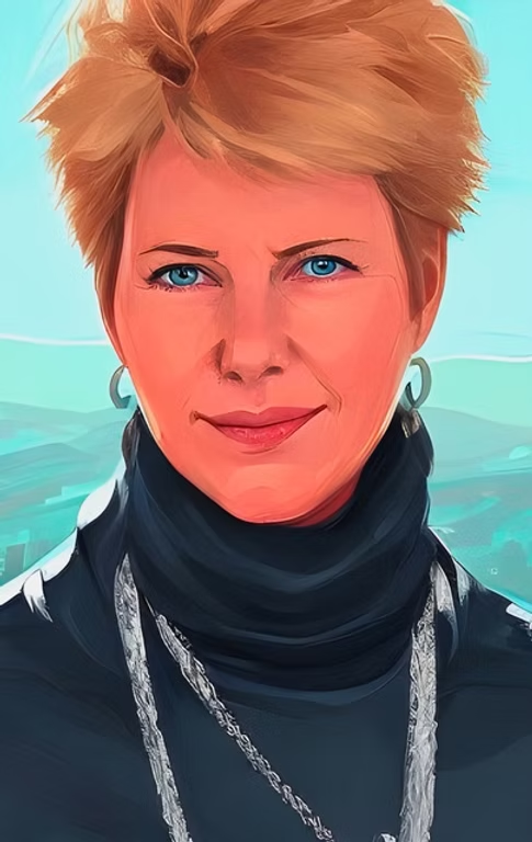 Painted portrait of LeSanné Lindborg
