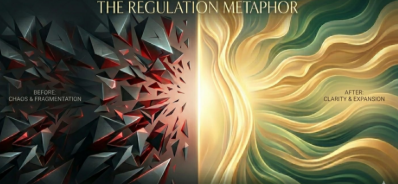 Before and after the engagement, chaos and fragmentation on one side, clarity and expansion on the other